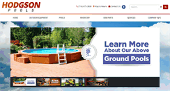 Desktop Screenshot of hodgsonpools.com