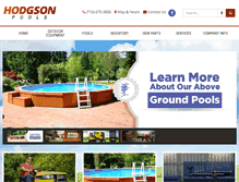 Tablet Screenshot of hodgsonpools.com